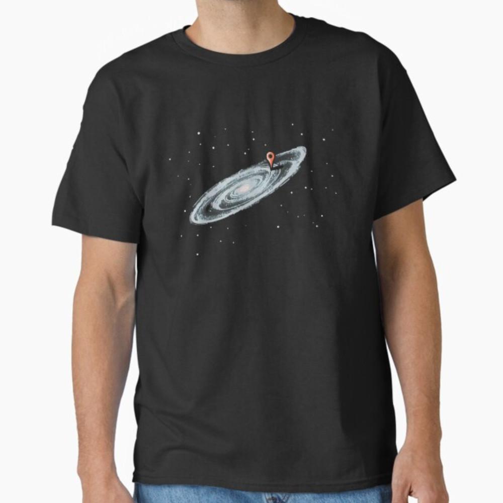 

Milky Way Galaxy Universe Location Pin Space Cosmic Funny T-Shirt Unisex T-Shirt XL