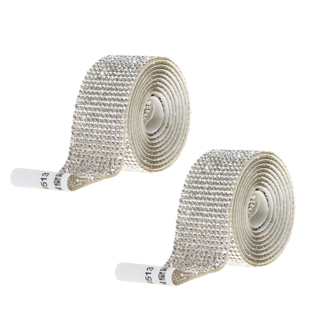 Car Phone Decoration Arts Crafts Rhinestones Crystal  Ribbon Width.5 Cm DIY Decoration Sticker For Party Decoration