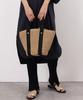 Cuco Tape Handle Paper Tote Bag 2413112060 Camel (144)
