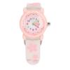 Girls  Wrist Watches 3D Cute Cartoon Waterproof Colorful Educational Girls Watches for Over 3 Years Old White
