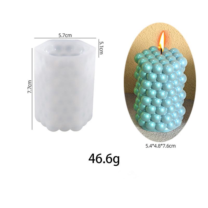 Multi-Style geometrisk bobleball silikon stearinlysform Sfærisk lanterne Krystall Epoksyharpiks såpe Gips sjokoladeformdekor