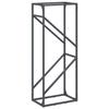 VidaXL Portant de bois chauffage anthracite 40x25x100 cm, support à bûches de cheminée, support à bûches, support à bûches 864333