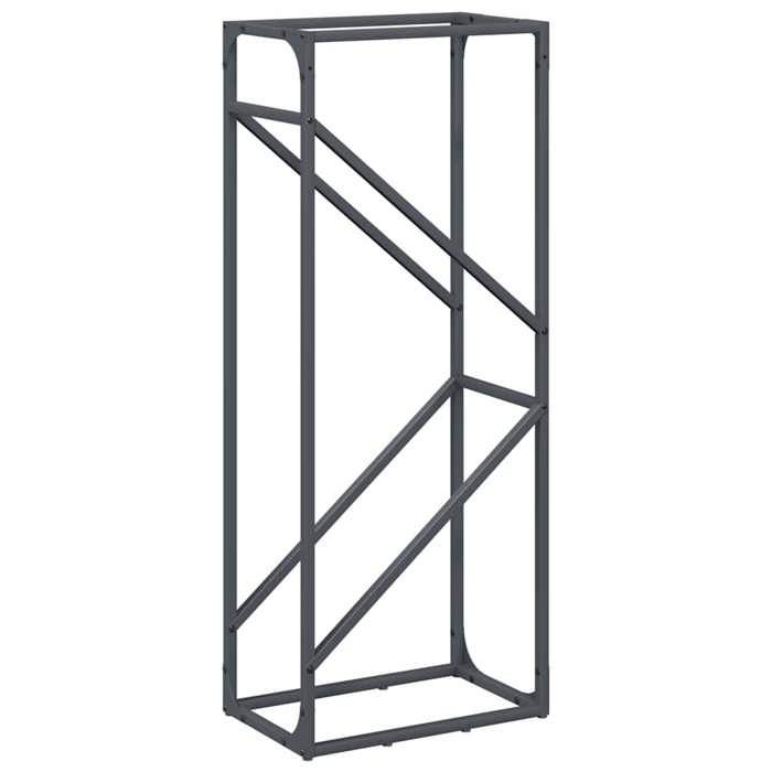 VidaXL Portant de bois chauffage anthracite 40x25x100 cm, support à bûches de cheminée, support à bûches, support à bûches 864333