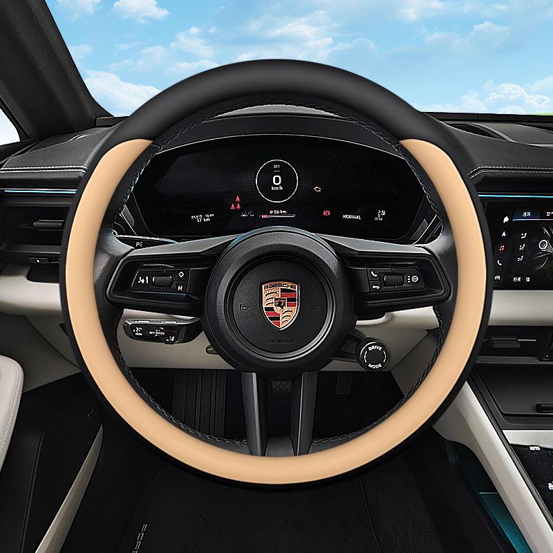 Porsche Steering Wheel Cover for Taycan, Cayenne, Macan, Panamera, and 718 Models
