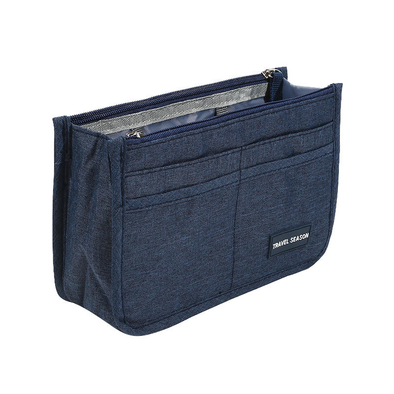 Fashion Travel Tote Bag Shaper Insert with Handles Large Capacity Purse Organizer Liner Bag Multifunctional Cosmetic Bag