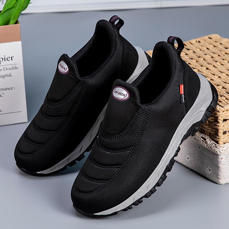 

Обувь для пожилых людей мужская защита для ног расширенная и высокая старая обувь для ходьбы парная одна педаль обувь для папы нескользящая 43