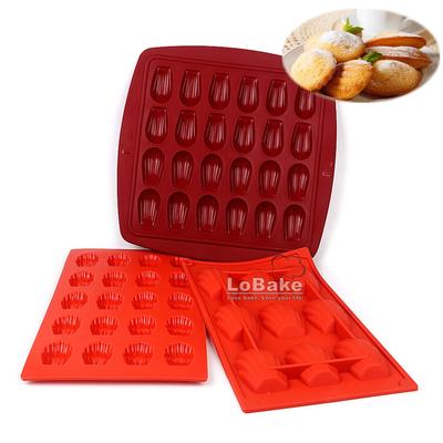 3 Designs 9 20 24 Cavities Madaleine Shell Shape Silicone Cake Mold Chocolate Fondant Jelly Ice Cube Molds DIY Bakery Accessorie
