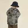 Duoduojia Boys' Geometric Print Hooded Jacket