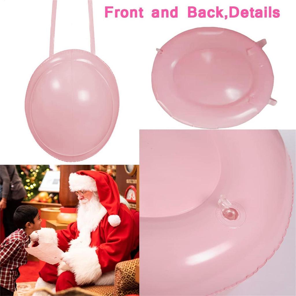 Fake Santa Claus Belly Fake Pregnant Belly Inflatable Belly Costume Christmas Play Playing Santa Halloween Cosplay Dress Party