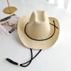 Straw Hat Seaside Hat Ins Lace-up Straw Hat Women's Travel Sunscreen Beach Sun Hat Lace Sun Hat