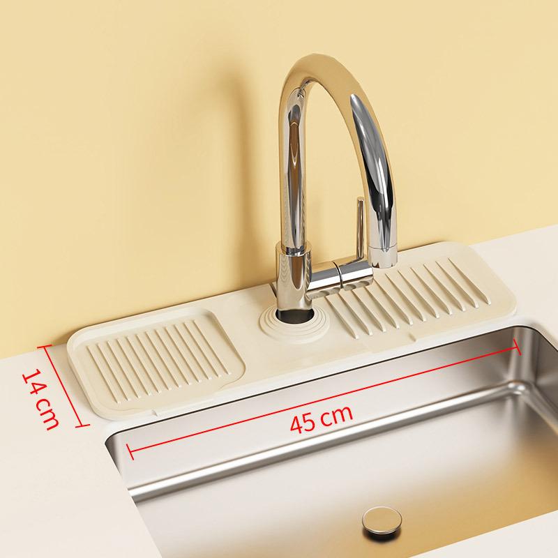 Kitchen Sink Holder Splash Guard Silicone Faucet Mat Bathroom Storage Organizer Faucet Drain Pad Sink Rack Kitchen Organizer