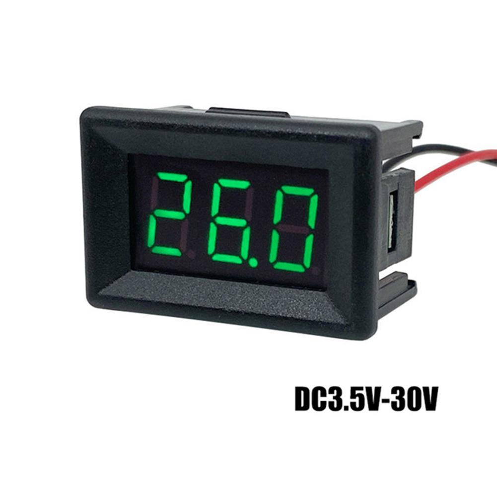 DC0-30V 0.36inch 2-Wire Digital LED Display Panel Voltage Meter Voltmeter Tester for Car Motor Vehicle Tools