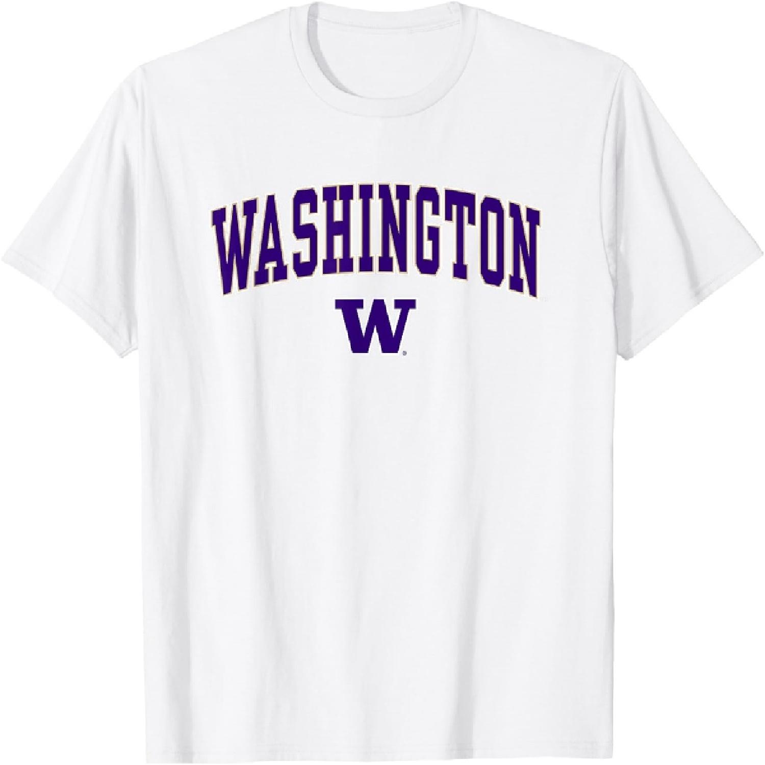 

Washington Huskies Arch Over Logo Officially Licensed T-Shirt XXXXXL білий