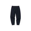 Anta Plain Elastic Waistband Tapered Knit Sports Pants Men Bottoms Black 152347324-2