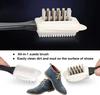 Cleaning Shoe Brush for Suede Nubuck Shoes Stain Dust Shoes Brush Steel Plastic Rubber Boot Household Cleaner Tools