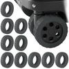 IUGGAN Wheel Covers for Suitcases, 10-Piece Set, Silicone Wheel Covers for Carry-On Cases, Carry-On Bags, Scratch-Resistant, Quiet, Stain-Resistant, R