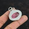 Thulite Pendant 925 Sterling Silver Pendant Birthstone Pendant Awesome Gemstone Pendant Ethnic Silver Jewelry Handmade Pendant Gifts For Mom
