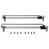 2 Pcs Retractable Adjustable Rods for Closet Space Saving Clothes Hangers