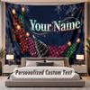 Natal (329) Tema Tapeçaria Personalizada Nome Personalizado Texto Pendurado na Parede Tapeçaria Decoração de Fundo para Casa