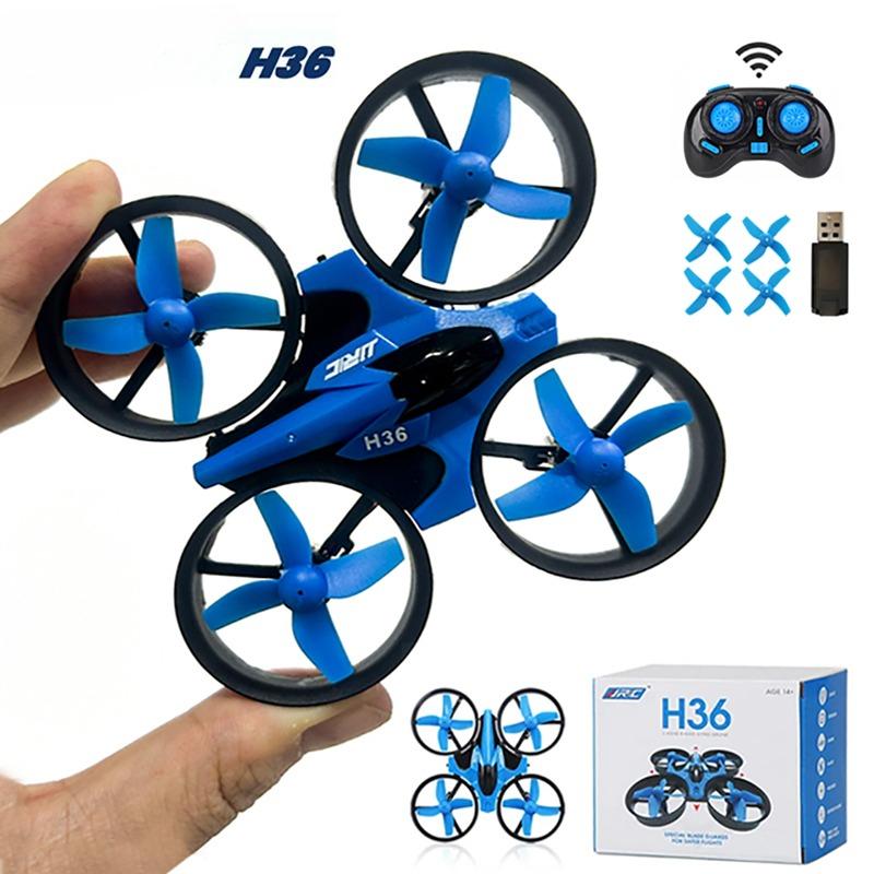 Originální Mini Dron H36 se Světelným Dálkovým Ovládáním Loď 3 Režimy 2.4G Kvadrokoptéra 360° Salta a Převraty Vrtulník UAV Rc Plně Pokrývající Ochranný Kroužek