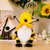New Faceless Doll Decorative Ornaments Soft Handmade Honey Bee Gnomes Sunflower Gnome Yard Decor