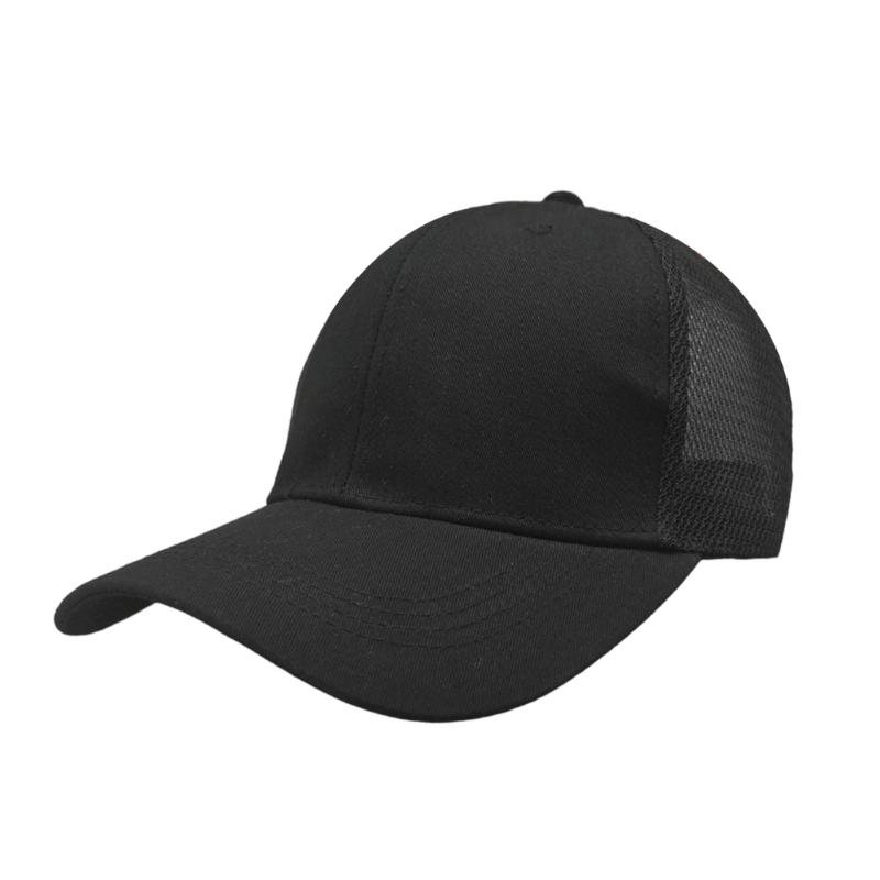 

Ponytail Friendly Baseball Cap With Secure Magnetic Fastening Soft Cotton Design For Comfort And Style чорний