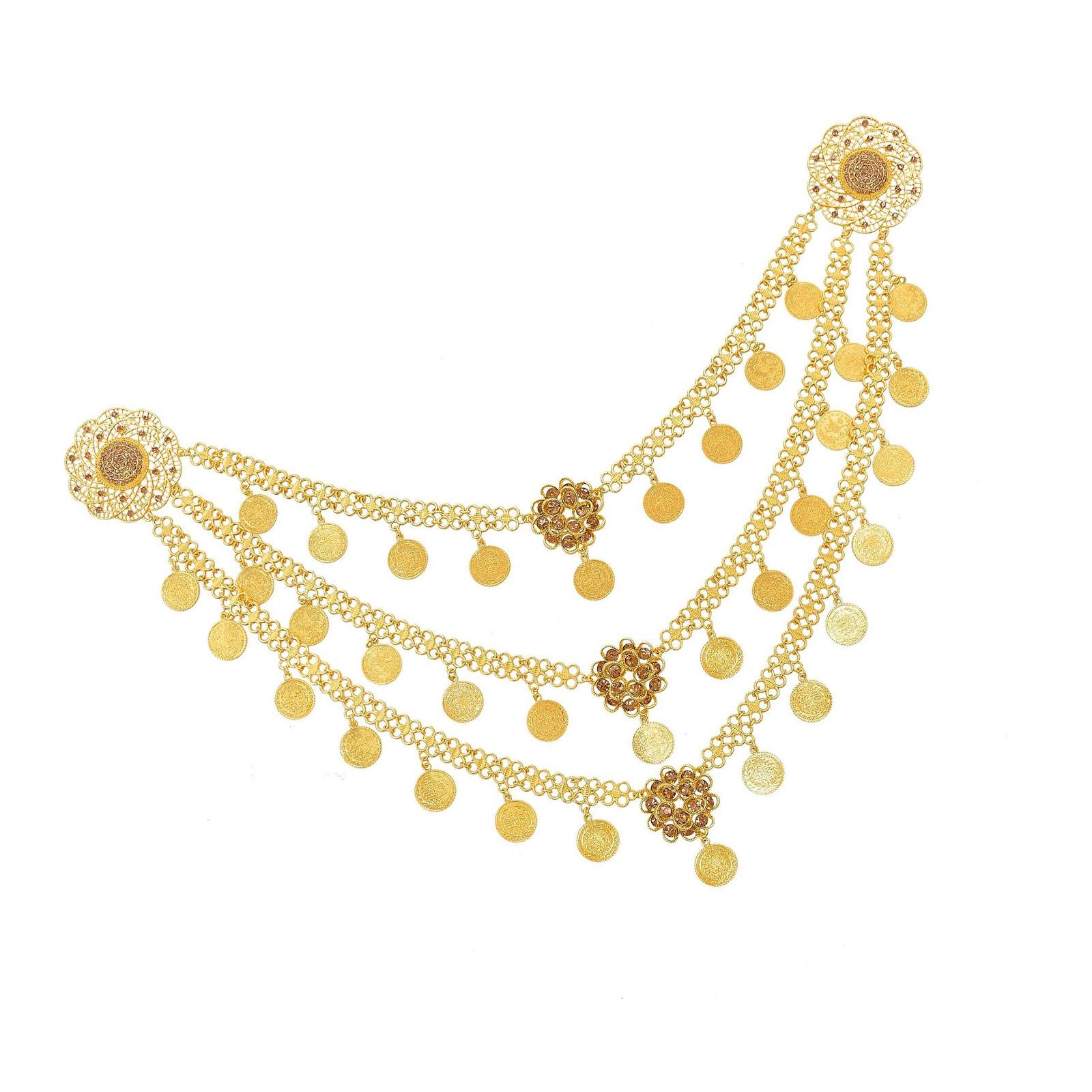 

Многослойное ожерелье-цепь на плечо с кисточками из сплава в виде монет, плечевой аксессуар для модных женщин, ищущих уникальный стиль D