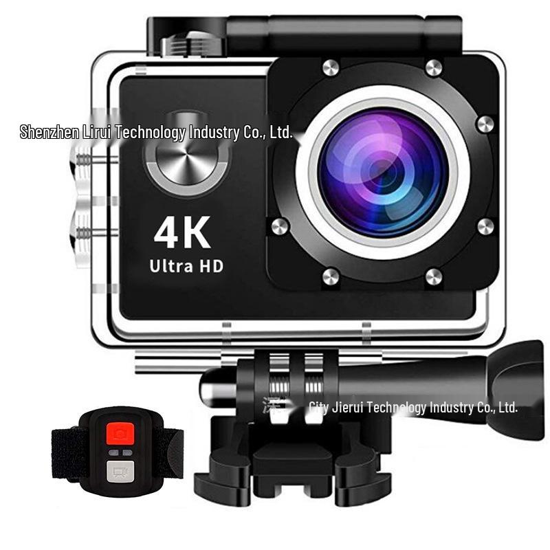 HD Mini Waterproof Sports Camera with WIFI, Remote Control, Video Recording & Anti-shake for Cycling