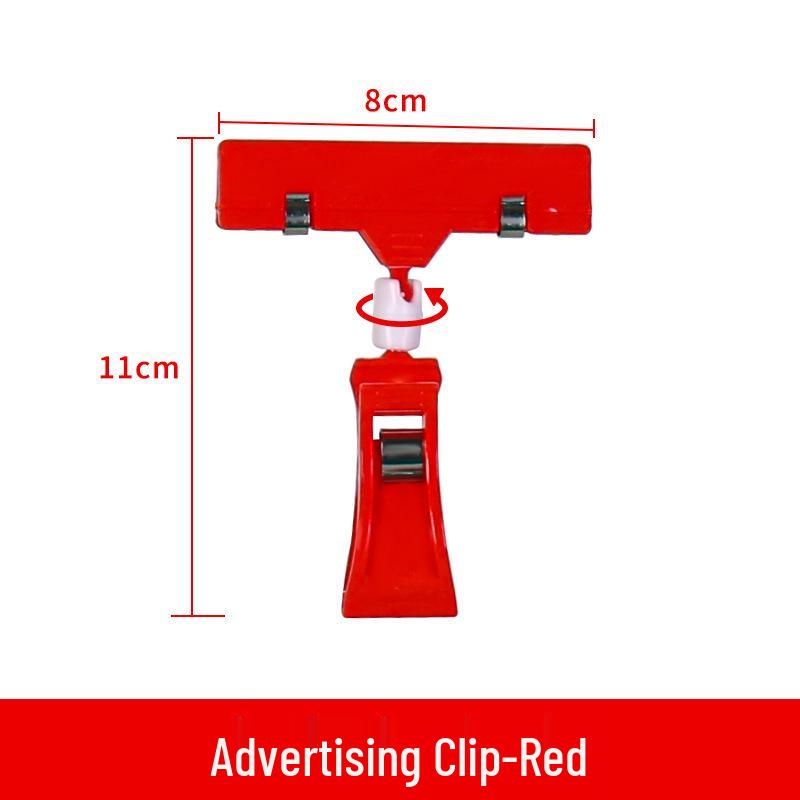 Doppelköpfiger Regaletikettenclip für Preisschilder in Supermärkten