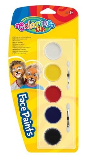 Professional 5-Color Face Paint Kit - 20ml Total Capacity