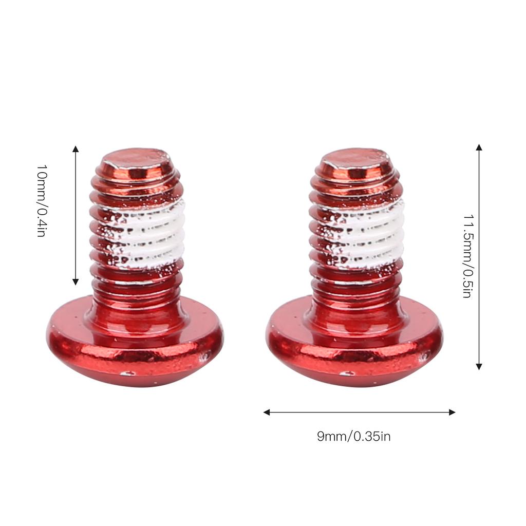 24pcs Disc Brake Screws T25 Colorful S M5x10mmCelsius0.4in Steel Wear Resistance
