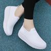 Fashion Women Shoes White Wedge Platform Shoes Thick Sole Breathable Casual Shoes Women Spring Summer Mesh Sneakers Fashion Walking