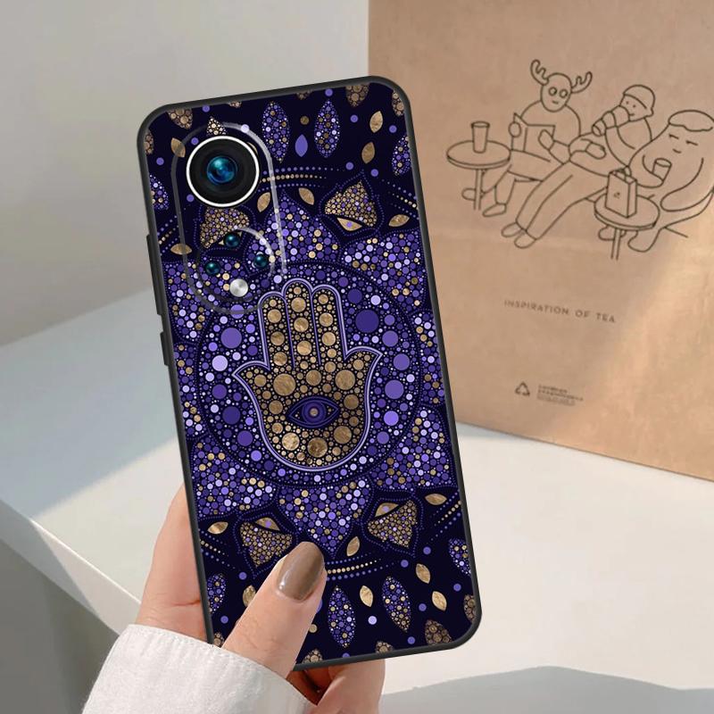 Hamsa Hand of Fatima For Honor Magic 8 Pro 7 6 5 Lite Case For Honor Win RT 200 400 50 70 90 X8b X9a X9b X9c X9d