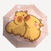 Capybara Themed Travel Umbrella-8 Ribs Automatic Opening and Closing, Portable Folding Design, Compact and Stylish Umbrella Suitable for Out