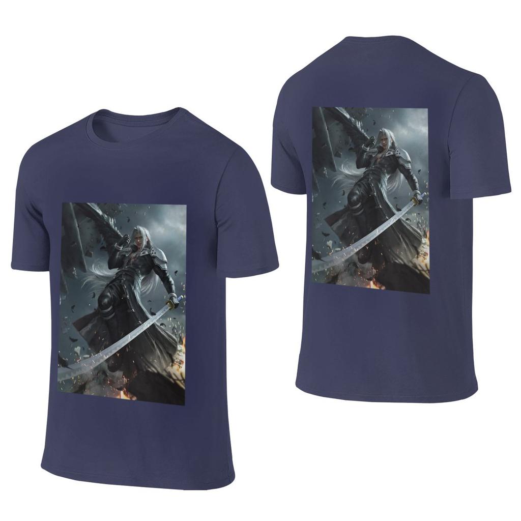 Sephiroth Fallen Angel Simple Reversible Tshirt Foreststyle Fresh Thin For Summer Unisexs Tshirts