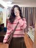 Women's Striped Wool Cashmere Sweater - Thickened Collar, Versatile Loose Knit Base Layer for Autumn & Winter