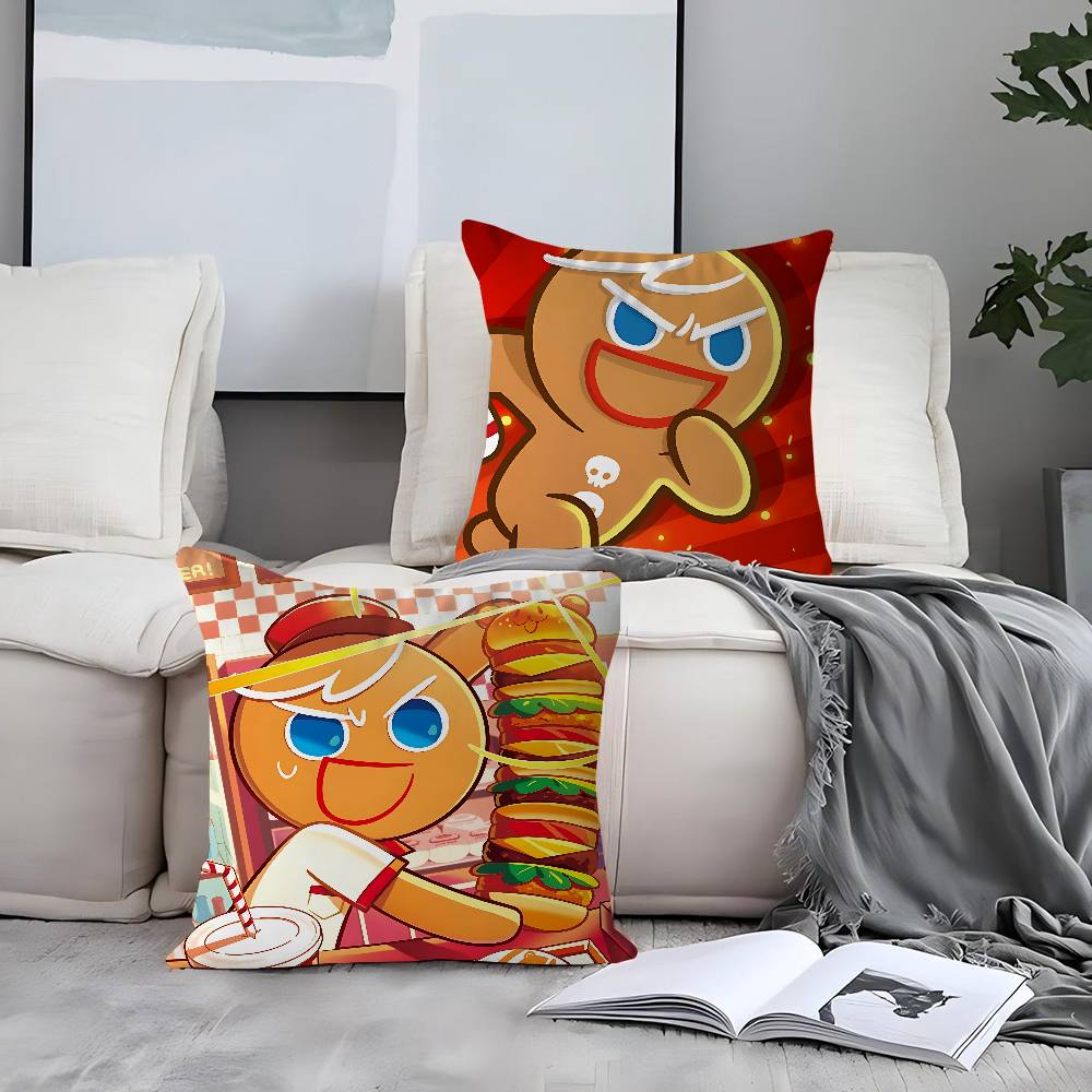 Anime Cookie Run K-Kingdom Personalized Pillow Cover Kids Bedroom Wild Party Decor Pillowcase Kid Birthday Shower Gift