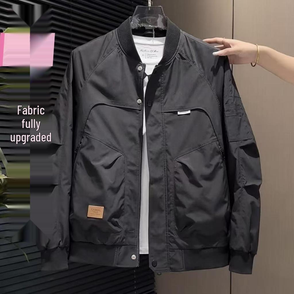 Men's Cotton Padded Baseball Jacket - Autumn/Winter Fashion Trend, Versatile Workwear & Casual Top