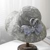 New Bow Lace Eaves Breathable Sun Hat Women's Spring and Summer Fashion Versatile Face Cover Sun Hat