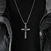 Vintage European and American Style Stainless Steel Cross Necklace for Men Niche Punk