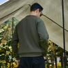 Sweatshirt Men Retro Style Trend Solid Colour Insert Colour Round Neck Sweater Spring and Autumn Long-sleeved Pullover Shirt