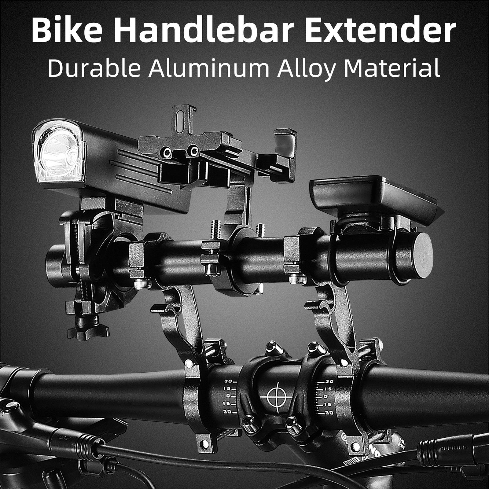 Handlebar Extender, Aluminum Alloy Extension Rod, Light Mobile Phone Holder, Easy Installation for Cycling Lovers