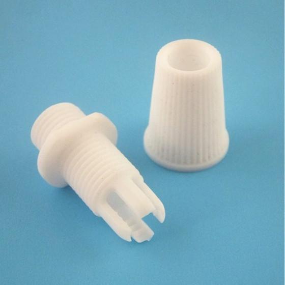 Cablu plastic 25PCS/lot Clemă de sârmă din plastic alb/negru cu relief, clemă de cablu cu filet masculin M10, mânere pentru cabluri pentru accesorii de iluminat cu pandantiv