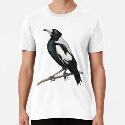 The Australian Magpie Collingwood#039;s Iconic Bird  Drawing  TShirt Made In Aust Unisex T-Shirt