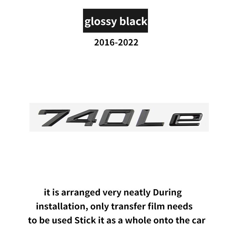 Adatto per BMW Serie 7 G70 G12 730d 730li 740i 750i 735Li 760Li 745e 760i modello 2023, con un logo alfanumerico nero lucido