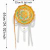 Pearl Bead-strand Flower Drumlamp LED Warm Glow Ancient Style Light  Crafting Activity