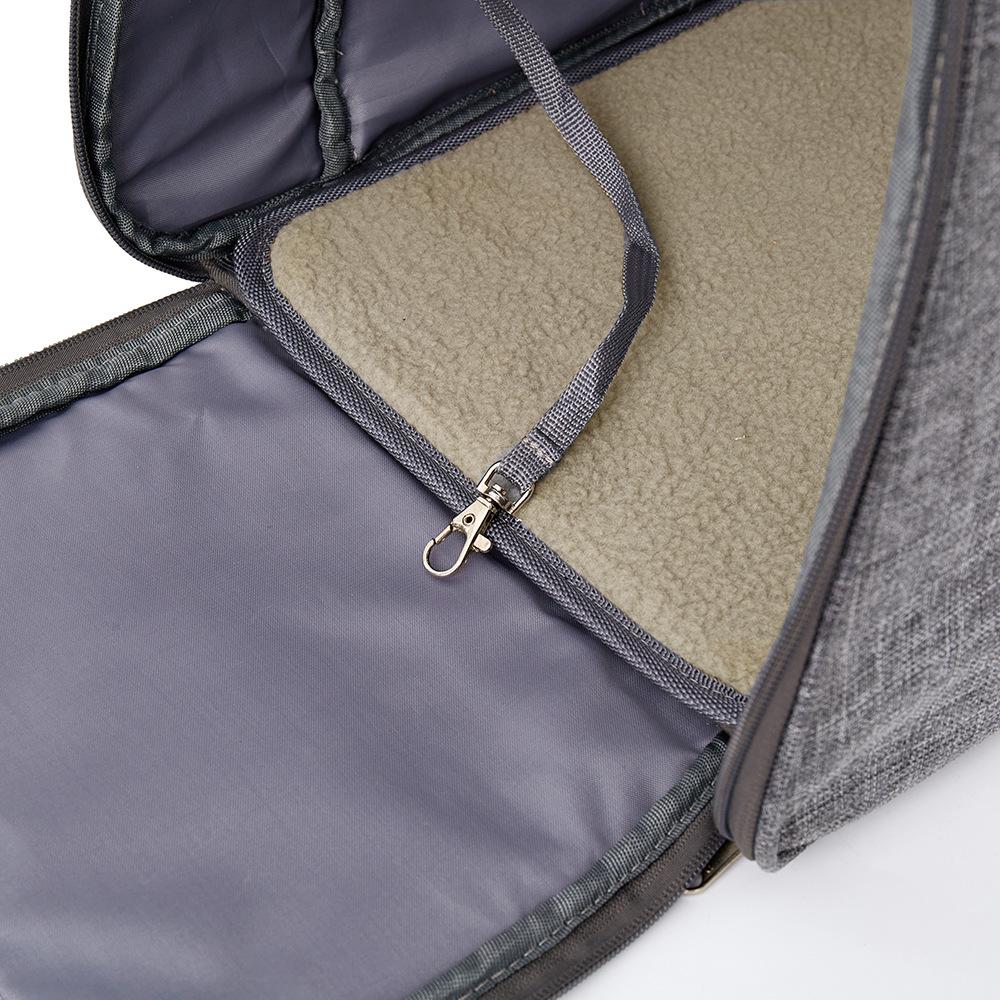 Large Capacity Foldable Rolling Pet Carrier - Portable Cat Suitcase