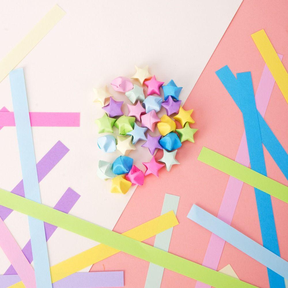 Finish Product Finished Origami Star Colorful Wishing Bottle Paper Star  Home Decoration