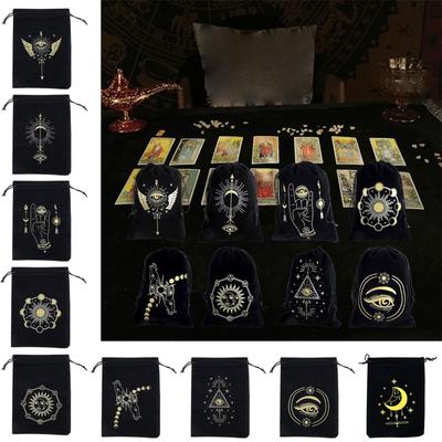 Tarot-Aufbewahrungstasche, Brettspielkarten, kleines Kordelzugpaket, Hexen-Wahrsagung, Kristallverpackungsbeutel, Schmuckverpackungstaschen