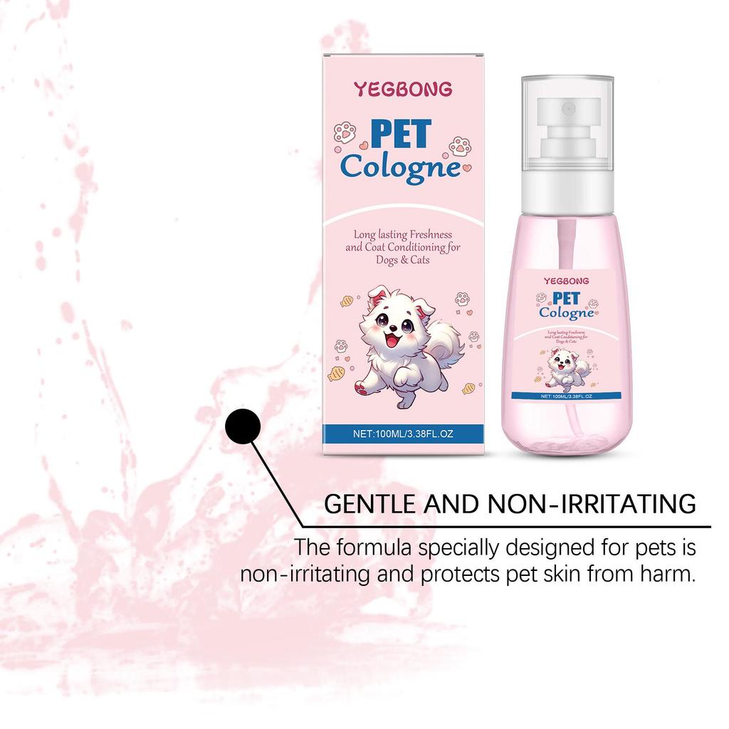 YEGBONG Pet Odor Eliminator Spray - Eliminates Pet odor/Long-lasting fragrance/Air Freshener spray/Cat deodorizer/Dog Deodorizer Spray 100ml